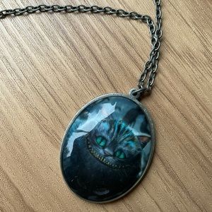 Alice in wonderland Cheshire Cat necklace